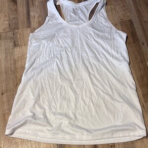 Athletic Works White Sleeveless Tank Top